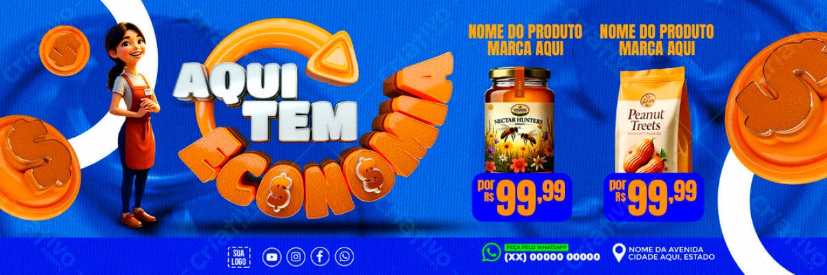 Banner Loja Promoção PSD Editável