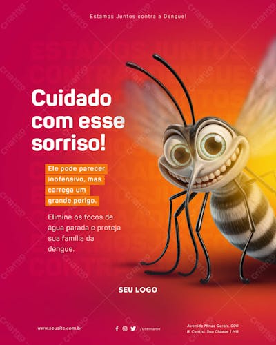Psd Editável Campanha Contra A Dengue Um Grande Perigo 01 25
