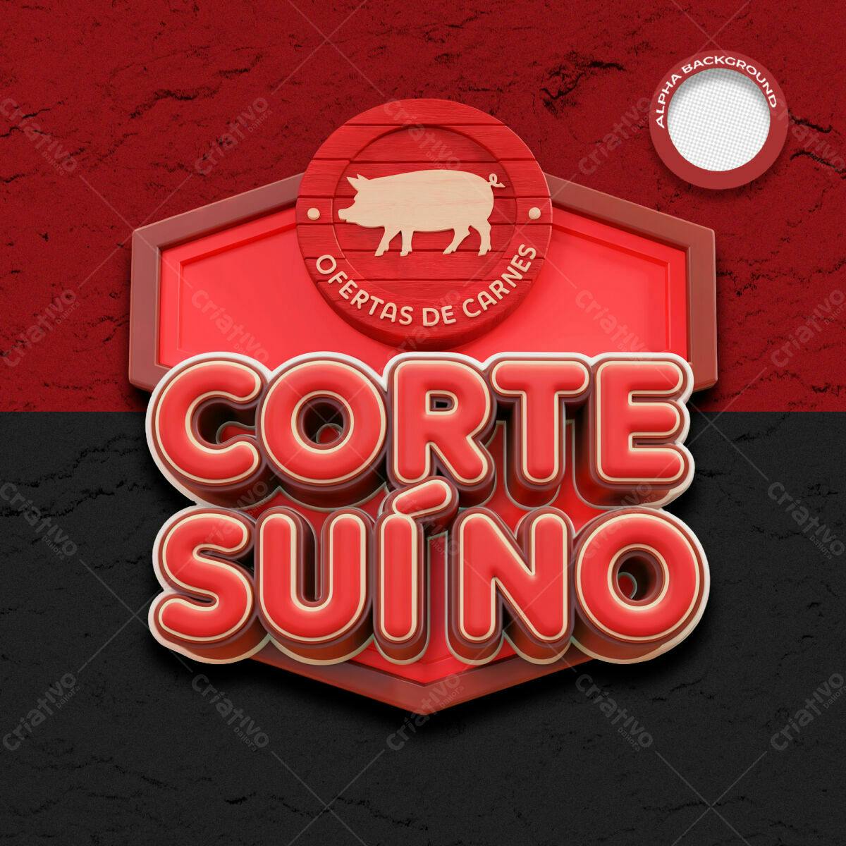 Banner Ofertas de Carne Suína PSD Editável