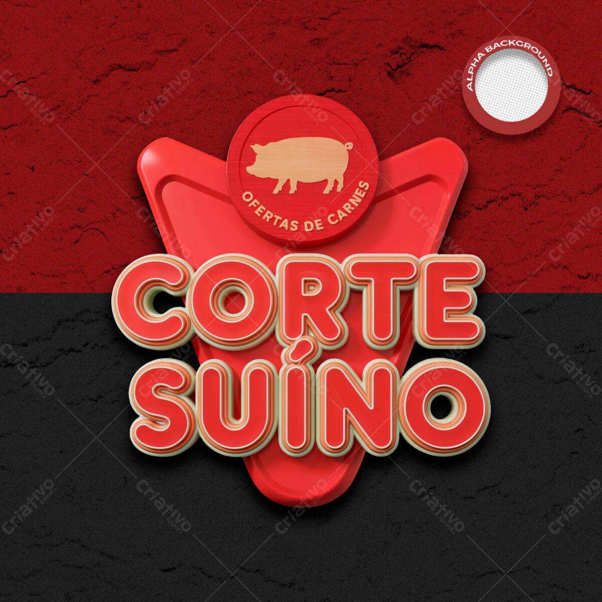 Flyer Ofertas de Carne Suína PSD Editável