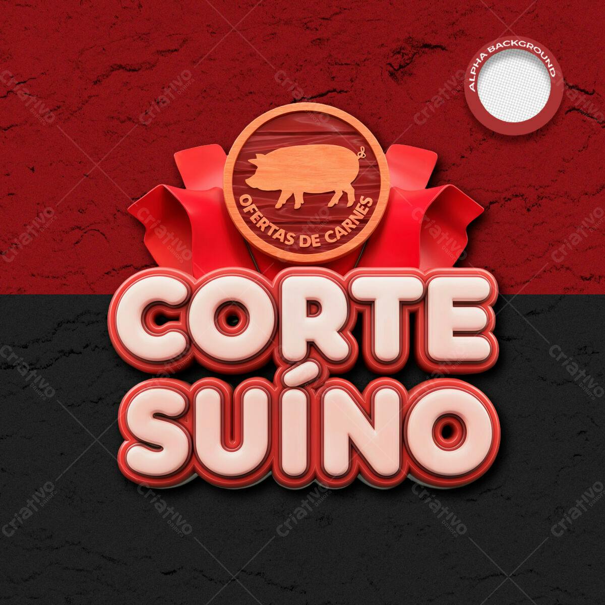 Flyer Ofertas de Cortes Suínos PSD Editável