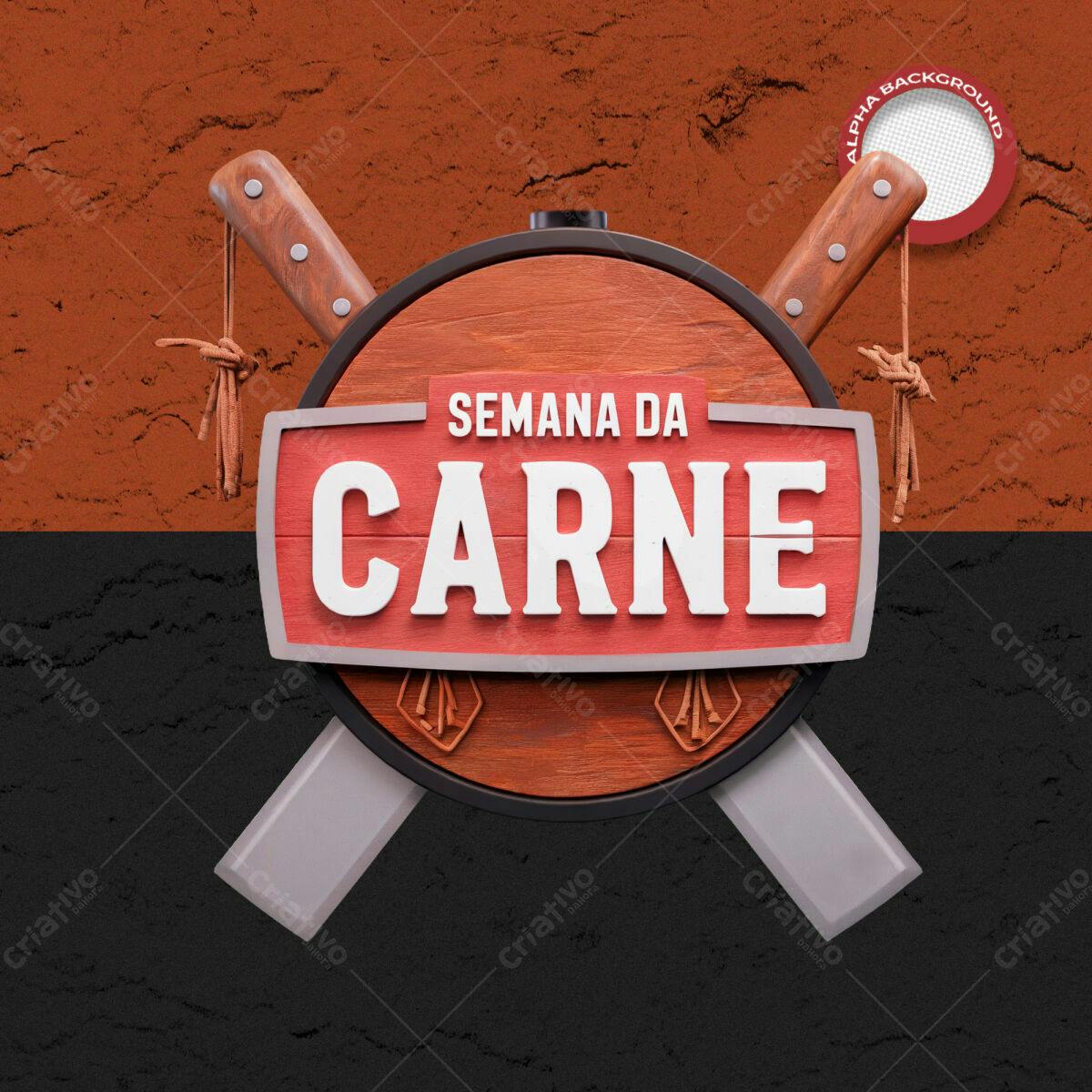 Banner Semana da Carne PSD Editável