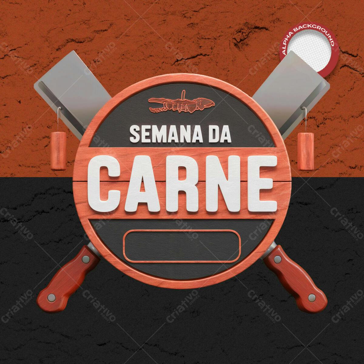 Flyer Semana da Carne PSD Editável