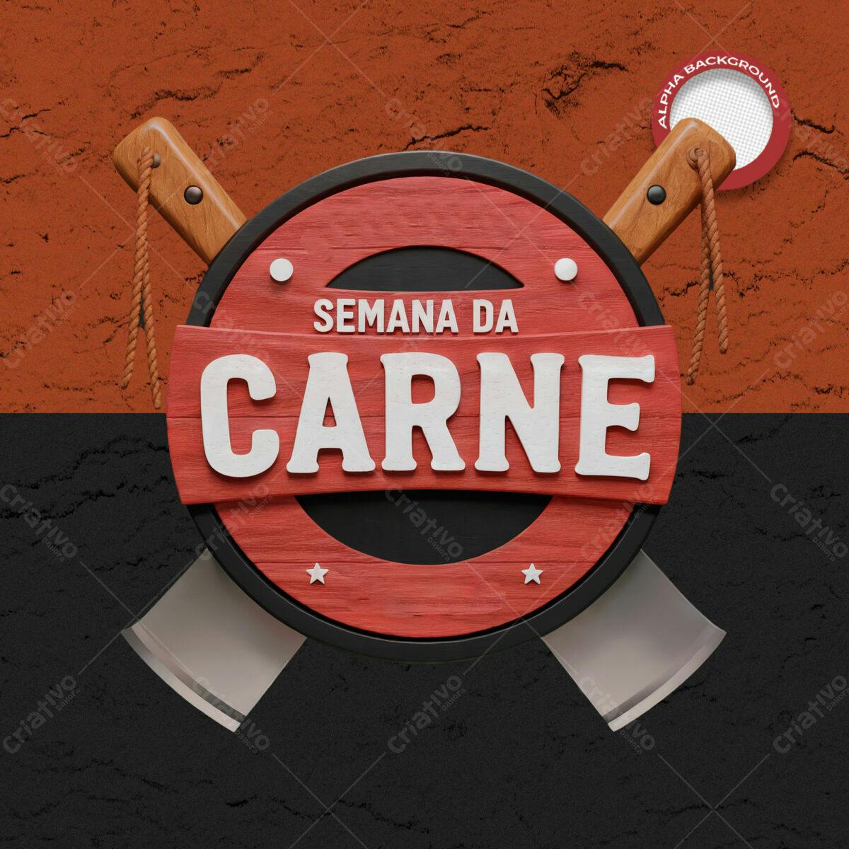 Banner Semana da Carne PSD Editável