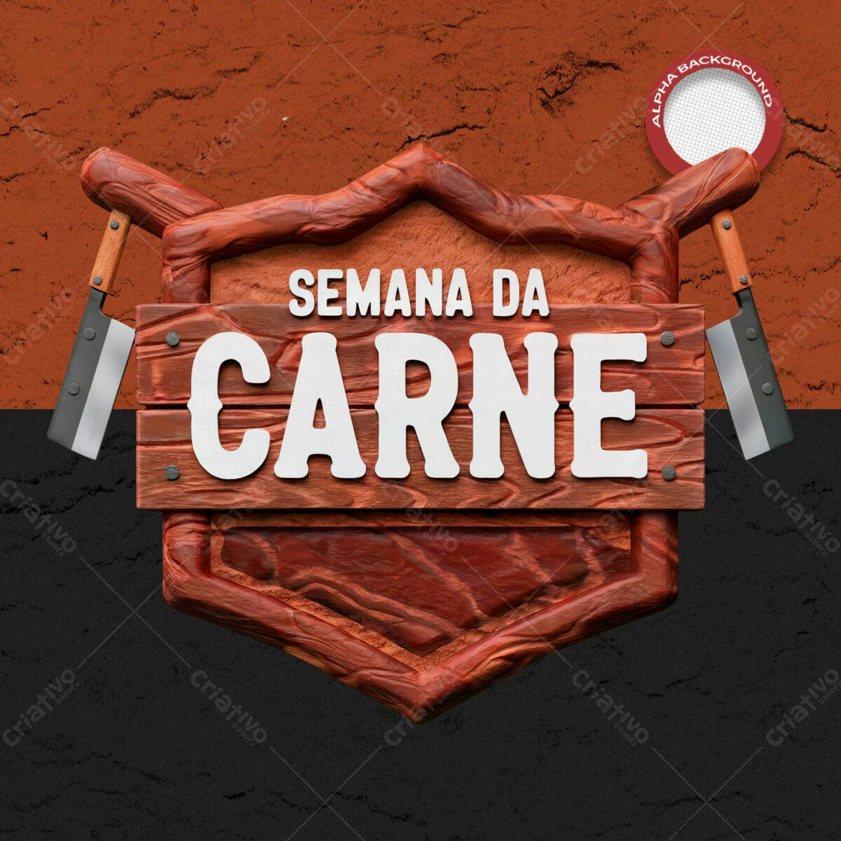 Banner Semana da Carne PSD Editável