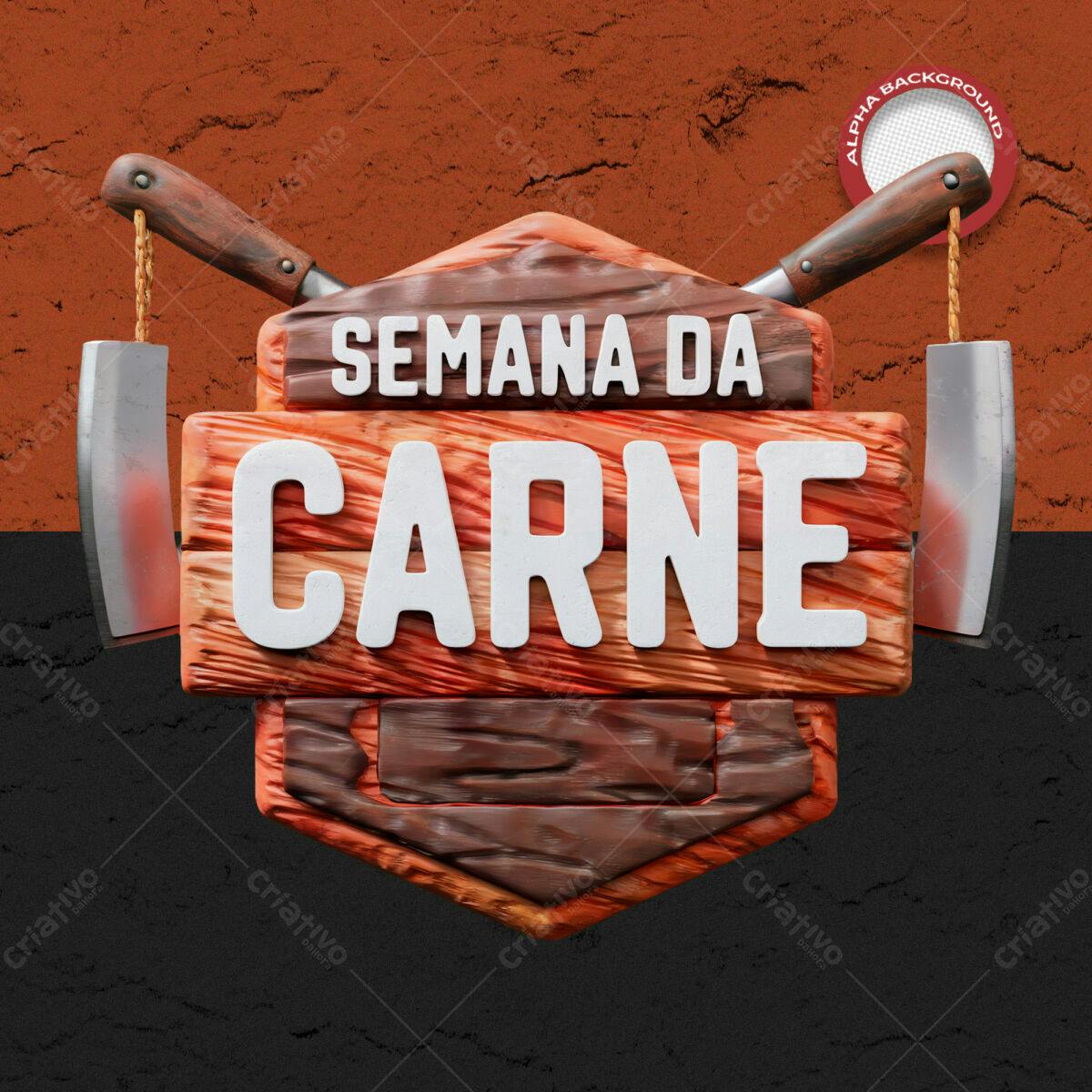 Banner Semana da Carne PSD Editável