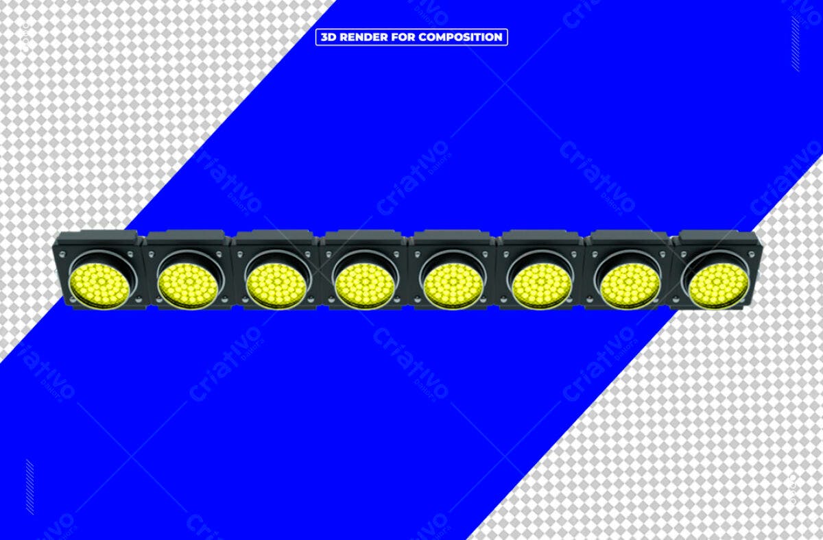 Recurso de Luzes de Estádio PSD Editável