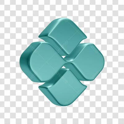 Asset 3D Logo Pix Real Transferencia Com Fundo Isolado