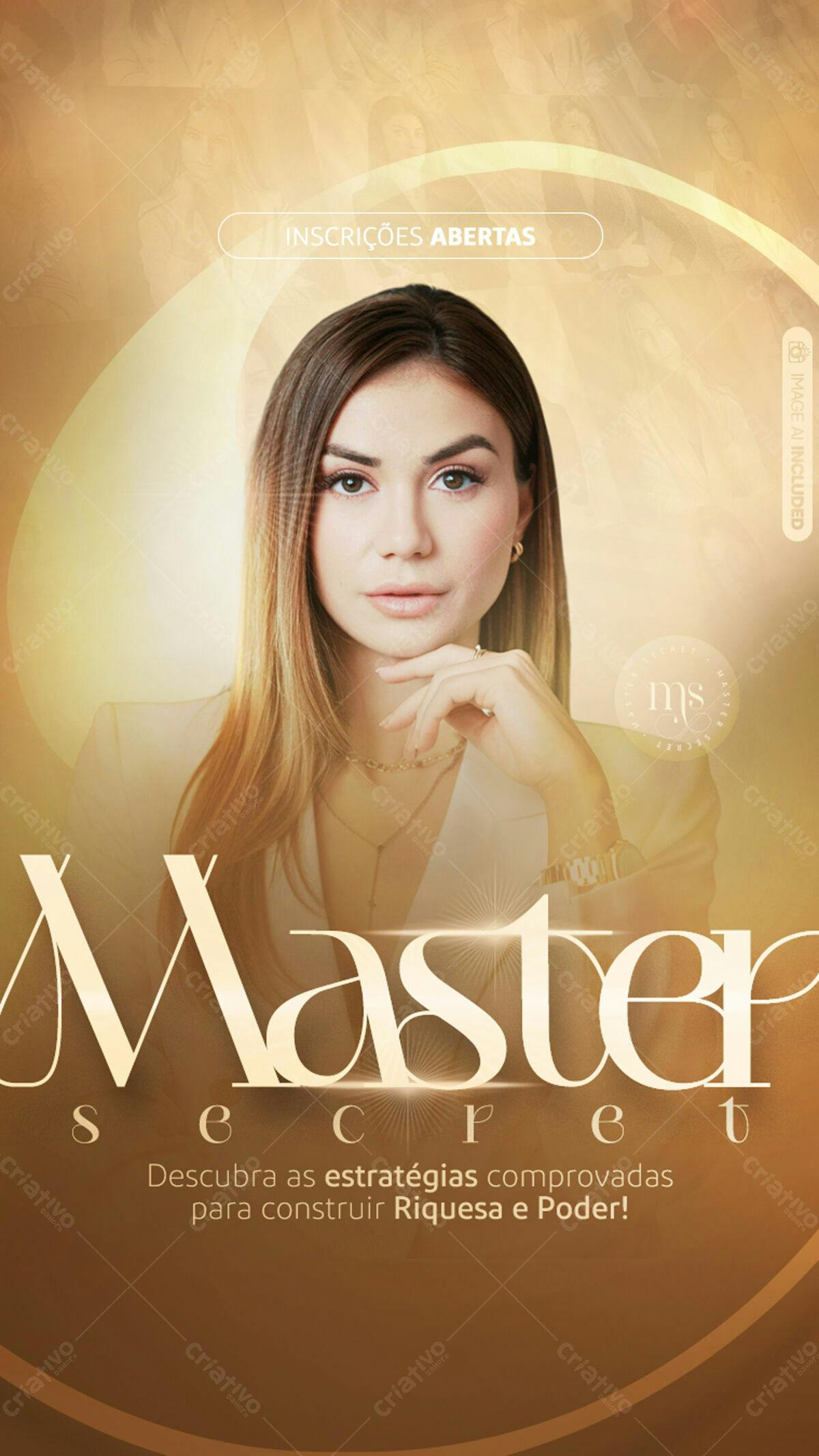 Flyer para Evento Master Secret PSD Editável