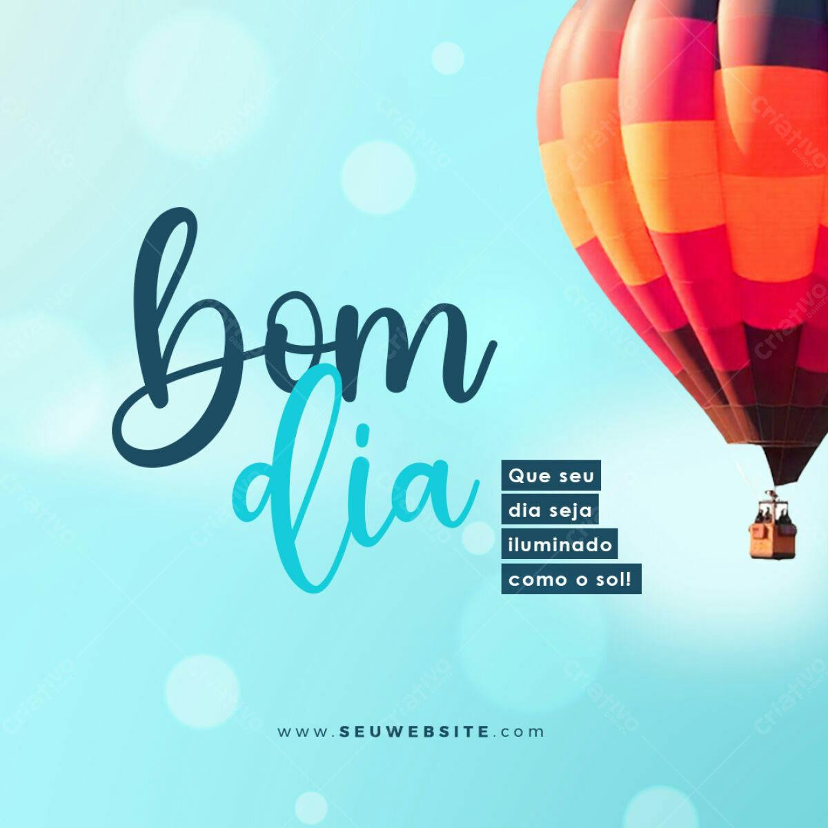 Postagem Instagram Bom Dia PSD Editável
