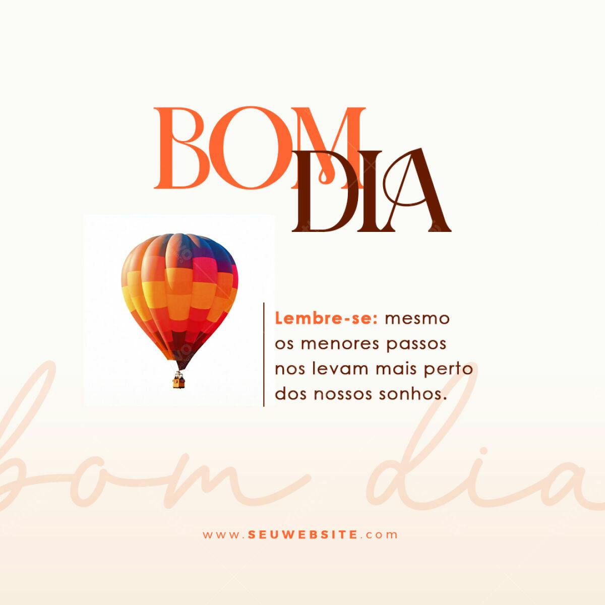 Post para Redes Sociais Bom Dia PSD Editável