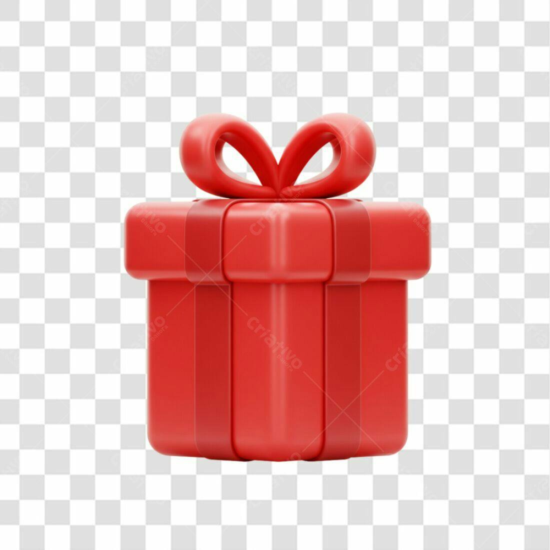 Icone Presente Vermelho PNG com fundo transparente