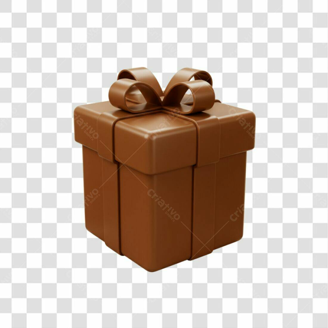 Icone Presente Marrom PNG com fundo transparente