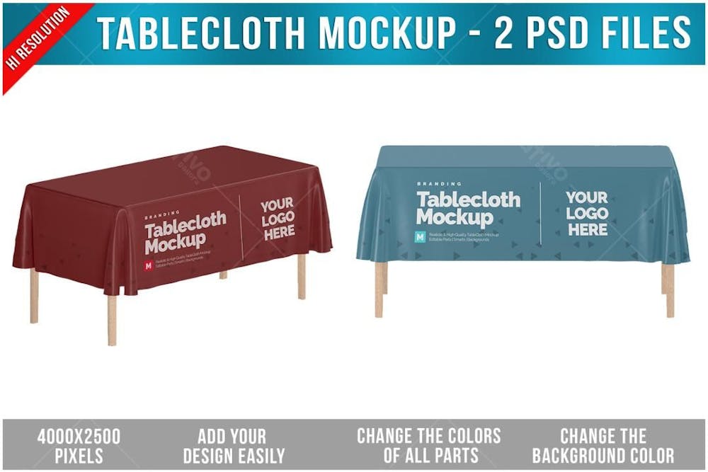 Toalha De Mesa Mockup