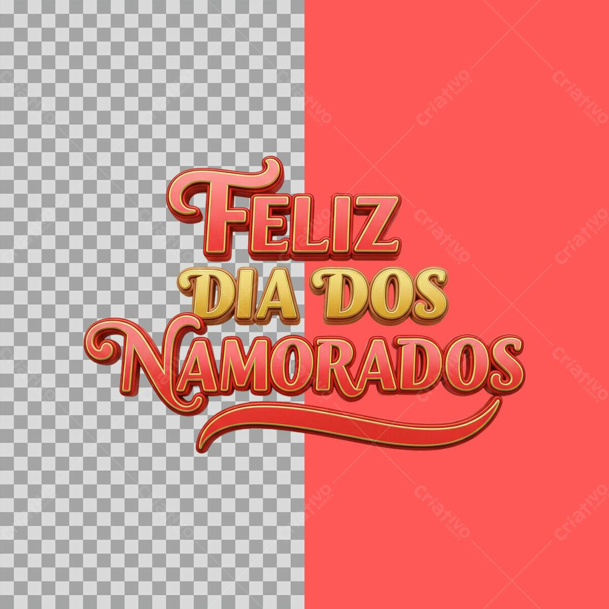 Arte Dia dos Namorados PSD Editável