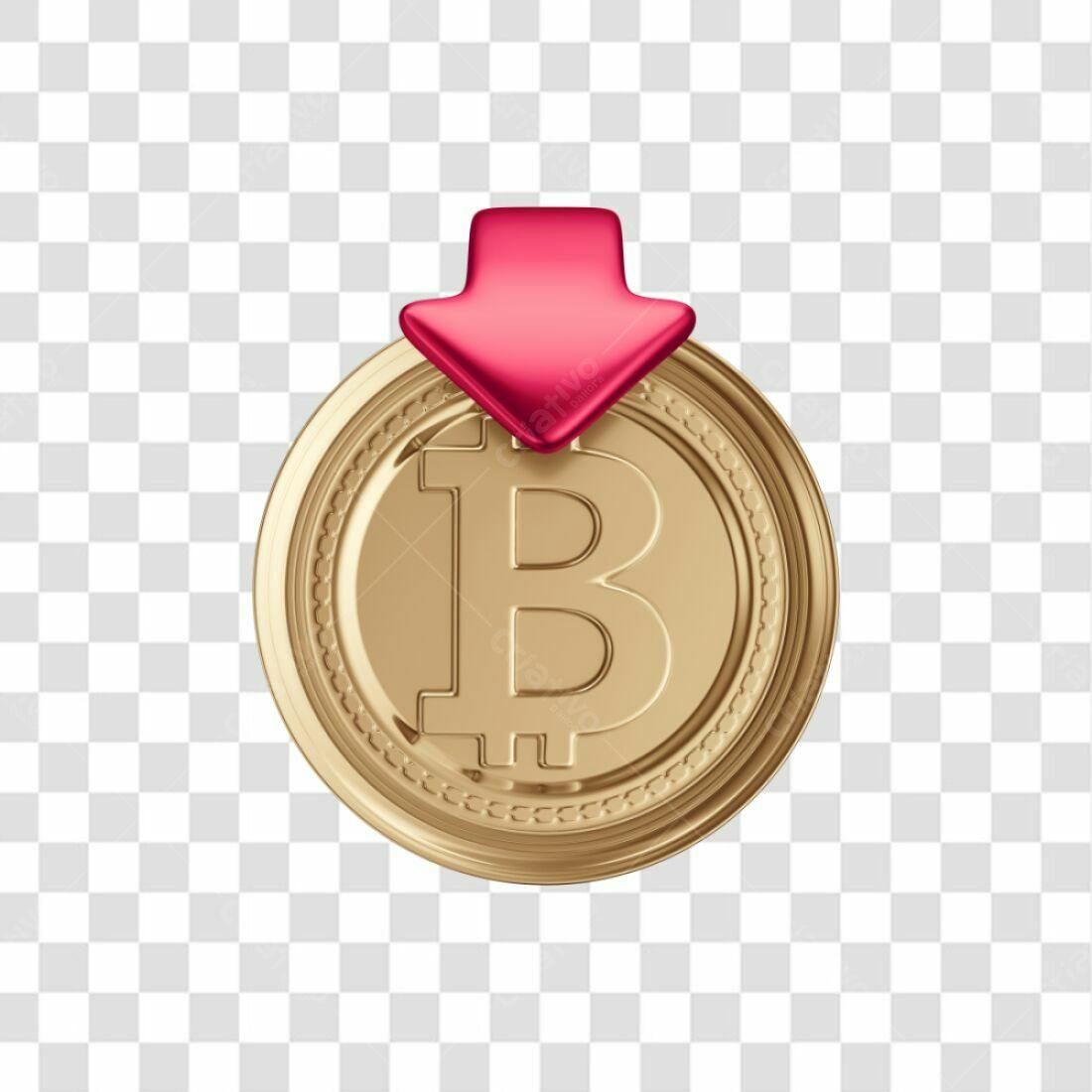 Ícone Bitcoin Download PNG com fundo transparente