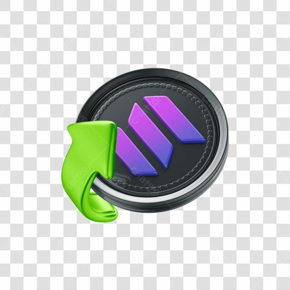 Ícone de Criptomoeda PNG com fundo transparente