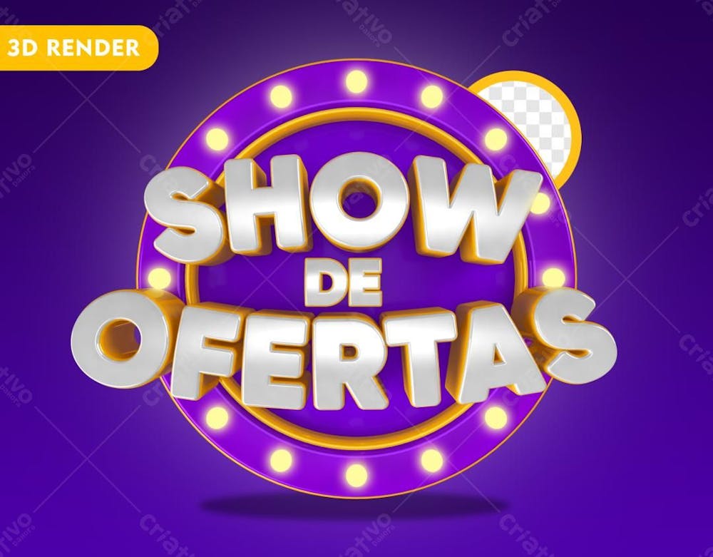 Show De Ofertas Roxo Com Luz