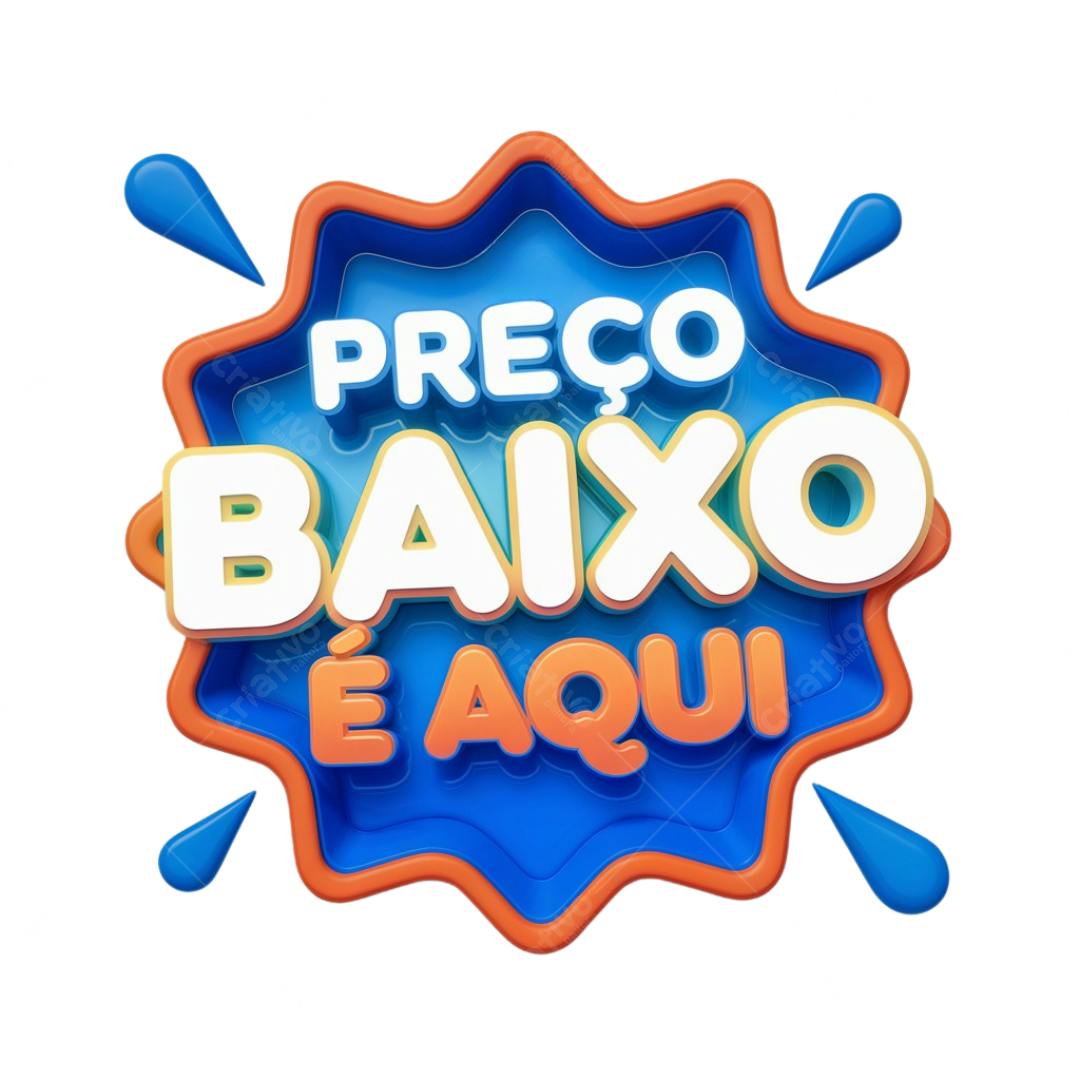 Preço baixo é aqui Banner 3D