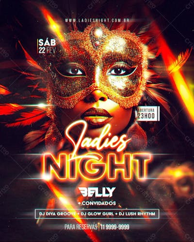 Flyer Feed Carnaval Ladies Night