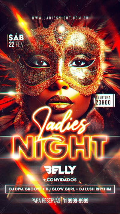Flyer Story Carnaval Ladies Night