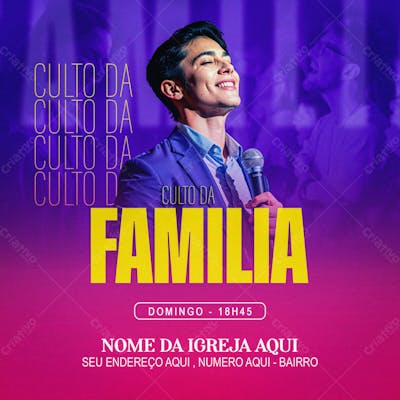Culto Da Familia Rosa E Roxo