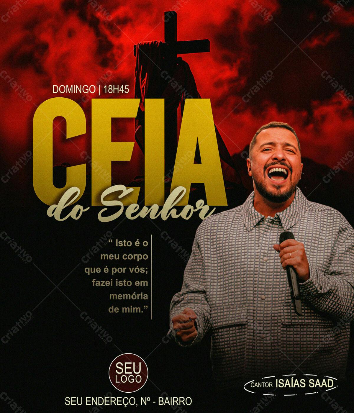 Flyer para Ceia do Senhor PSD Editável