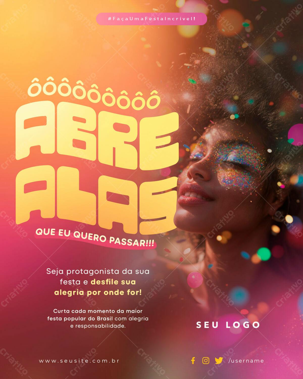 Flyer Carnaval PSD Editável