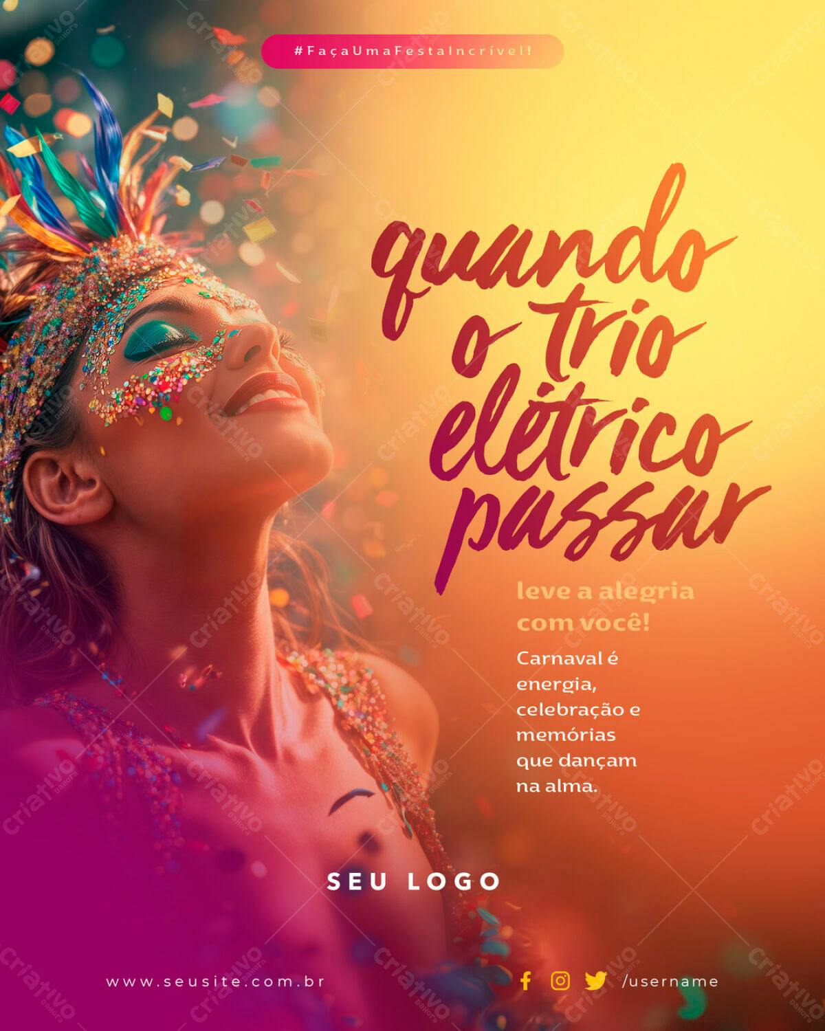 Flyer Carnaval PSD Editável