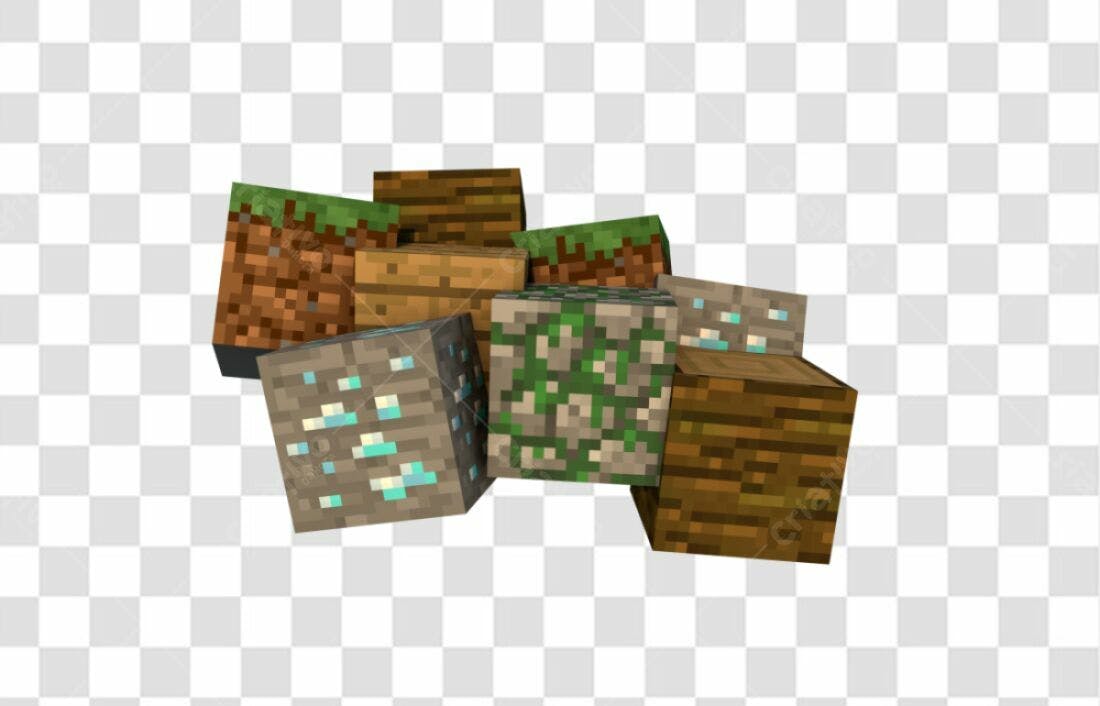 Icones Minecraft PNG com fundo transparente