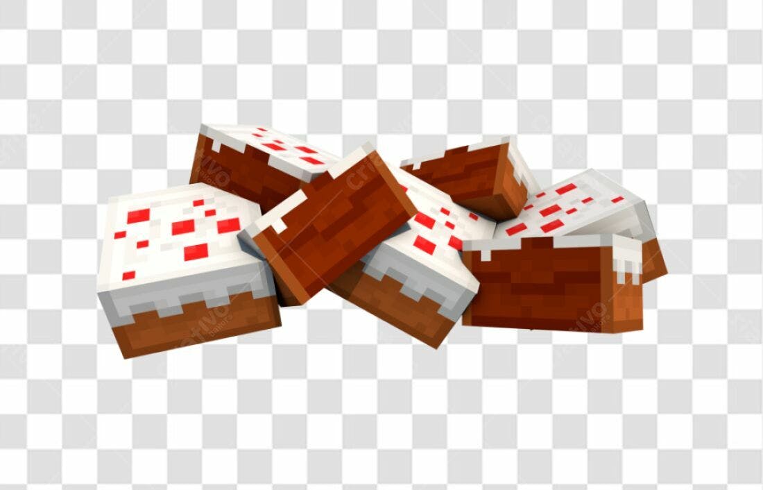 Icones Bolo pixel art PNG com fundo transparente