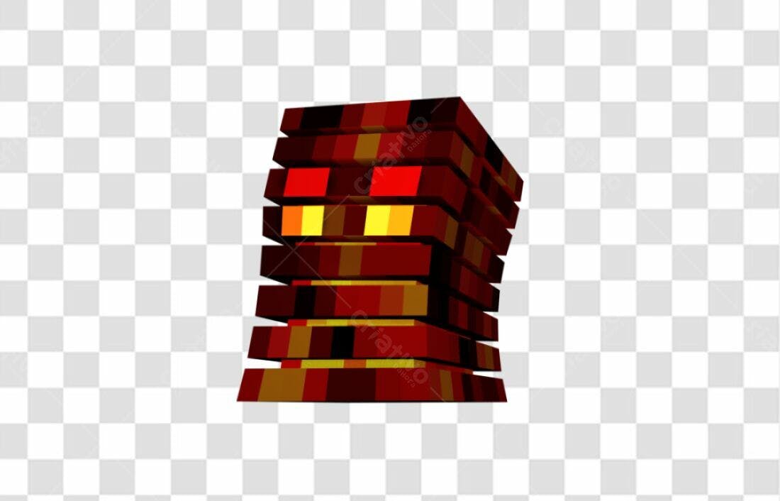 Icone Robô Fogo PNG com fundo transparente