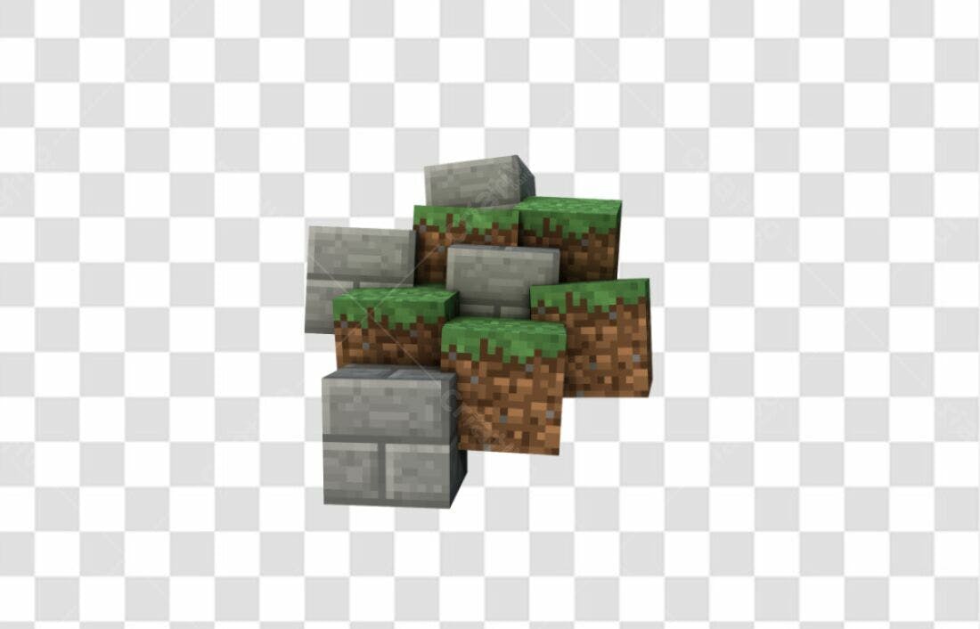 Icone Blocos Minecraft PNG com fundo transparente