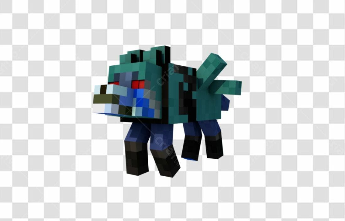 Icone Lobisomem pixel art PNG com fundo transparente