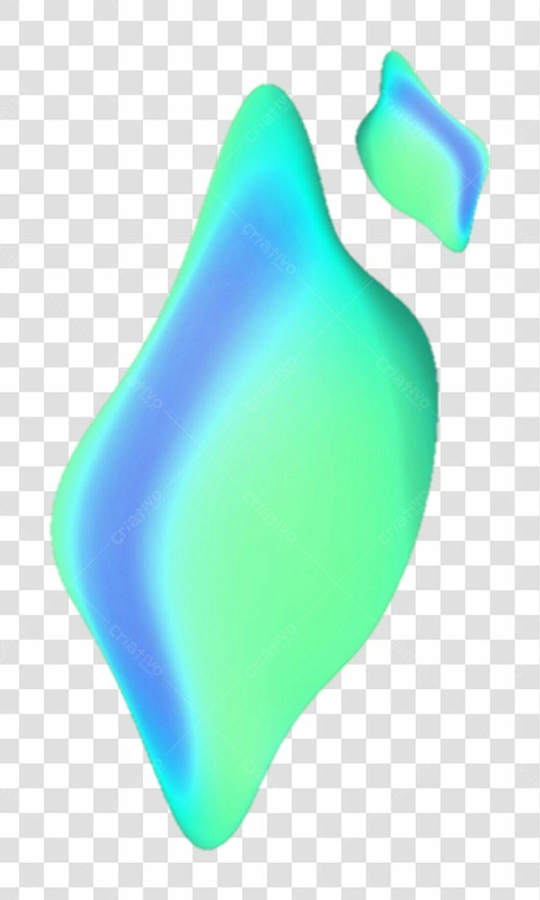 Icone abstrato degradê PNG com fundo transparente