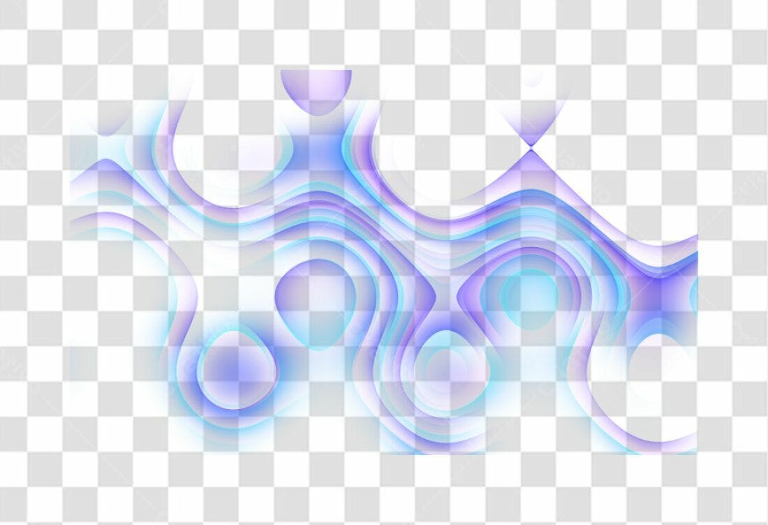 Icone abstrato degradê PNG com fundo transparente