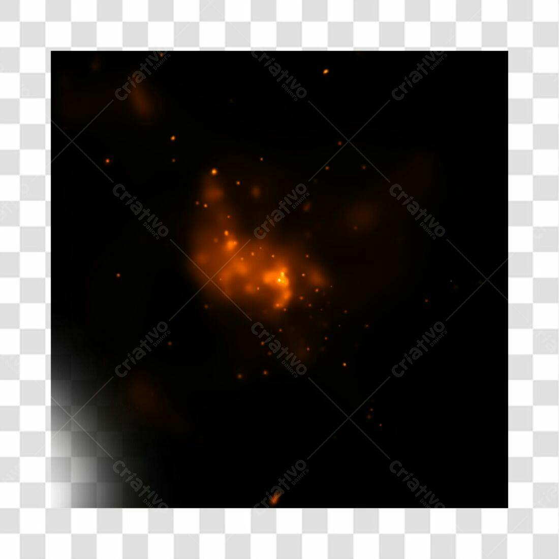 Efeito de Fogo PNG com fundo transparente