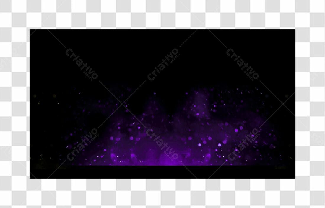 Banner mágico roxo PNG com fundo transparente