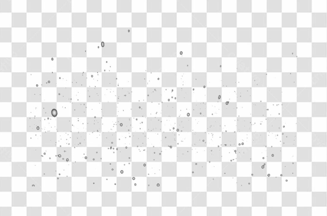 Overlay PNG com fundo transparente Gotas de água