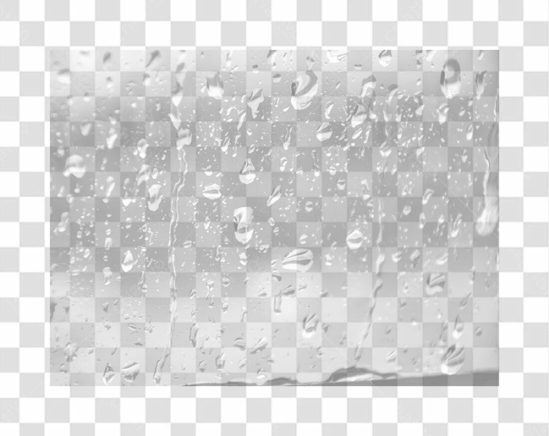 Overlay gotas chuva PNG com fundo transparente