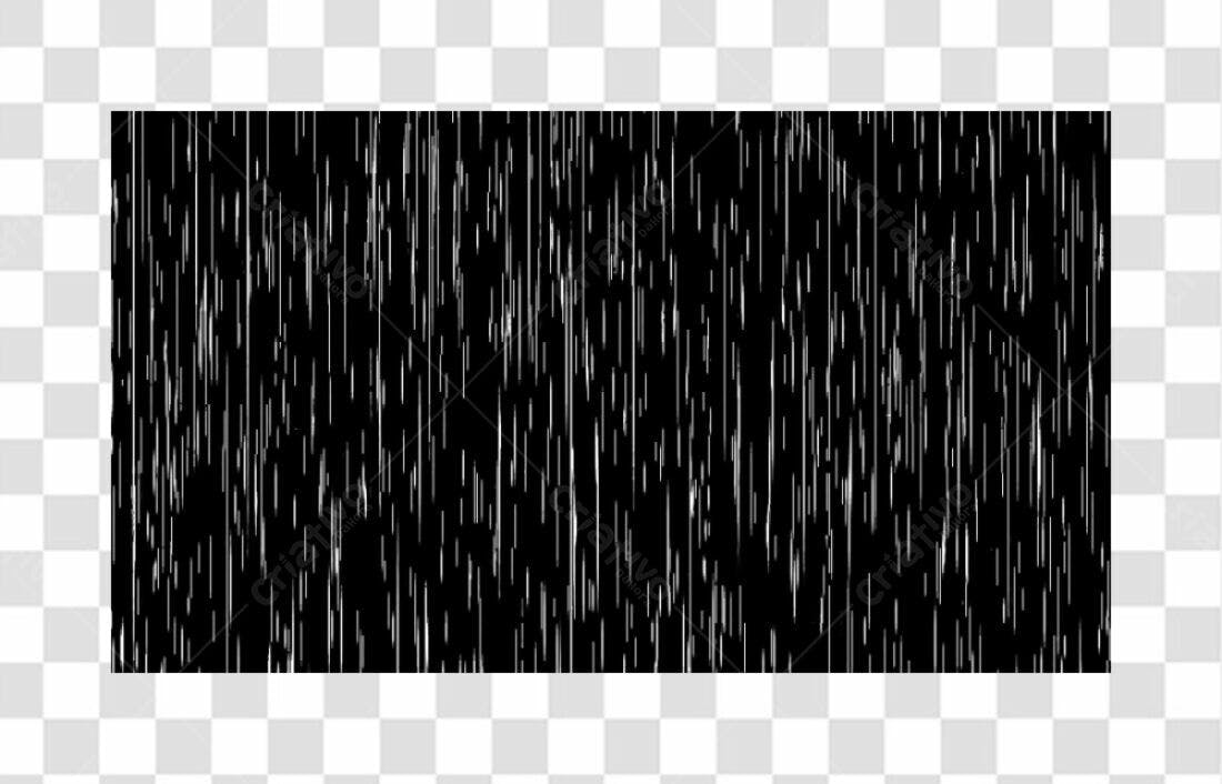 Textura PNG com fundo transparente Chuva em Preto e Branco