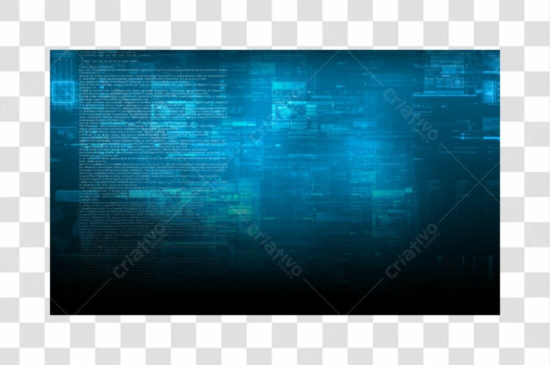Banner Tecnológico PNG com fundo transparente
