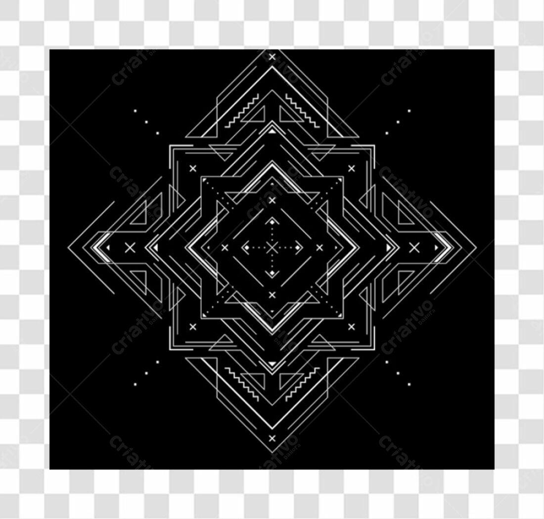 Ícone Geométrico Abstrato PNG com fundo transparente
