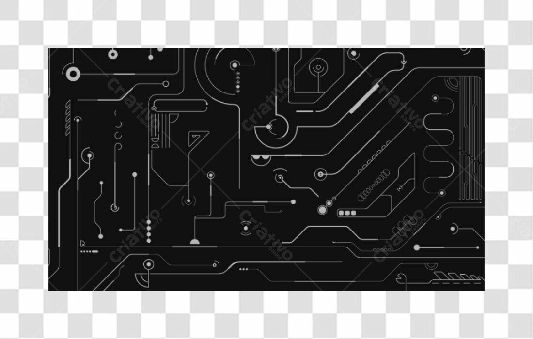 Fundo PNG com fundo transparente para Tecnologia