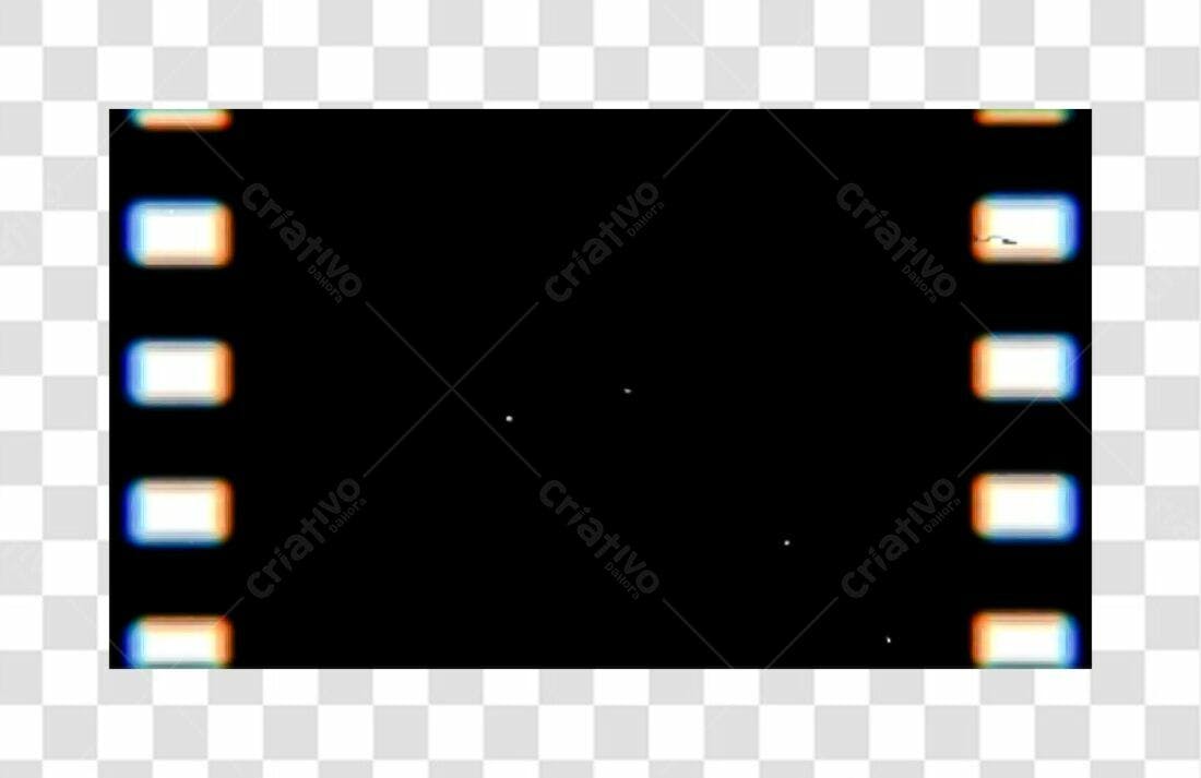 Moldura PNG com fundo transparente para vídeos retrô