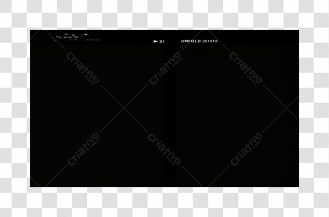 Banner Preto para Mockup PNG com fundo transparente