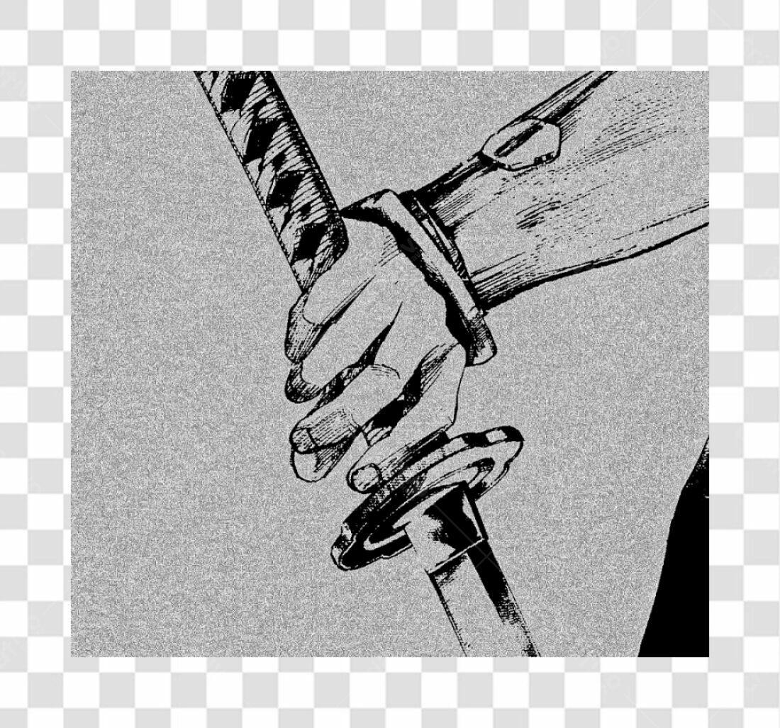 Icone Samurai Espada PNG com fundo transparente