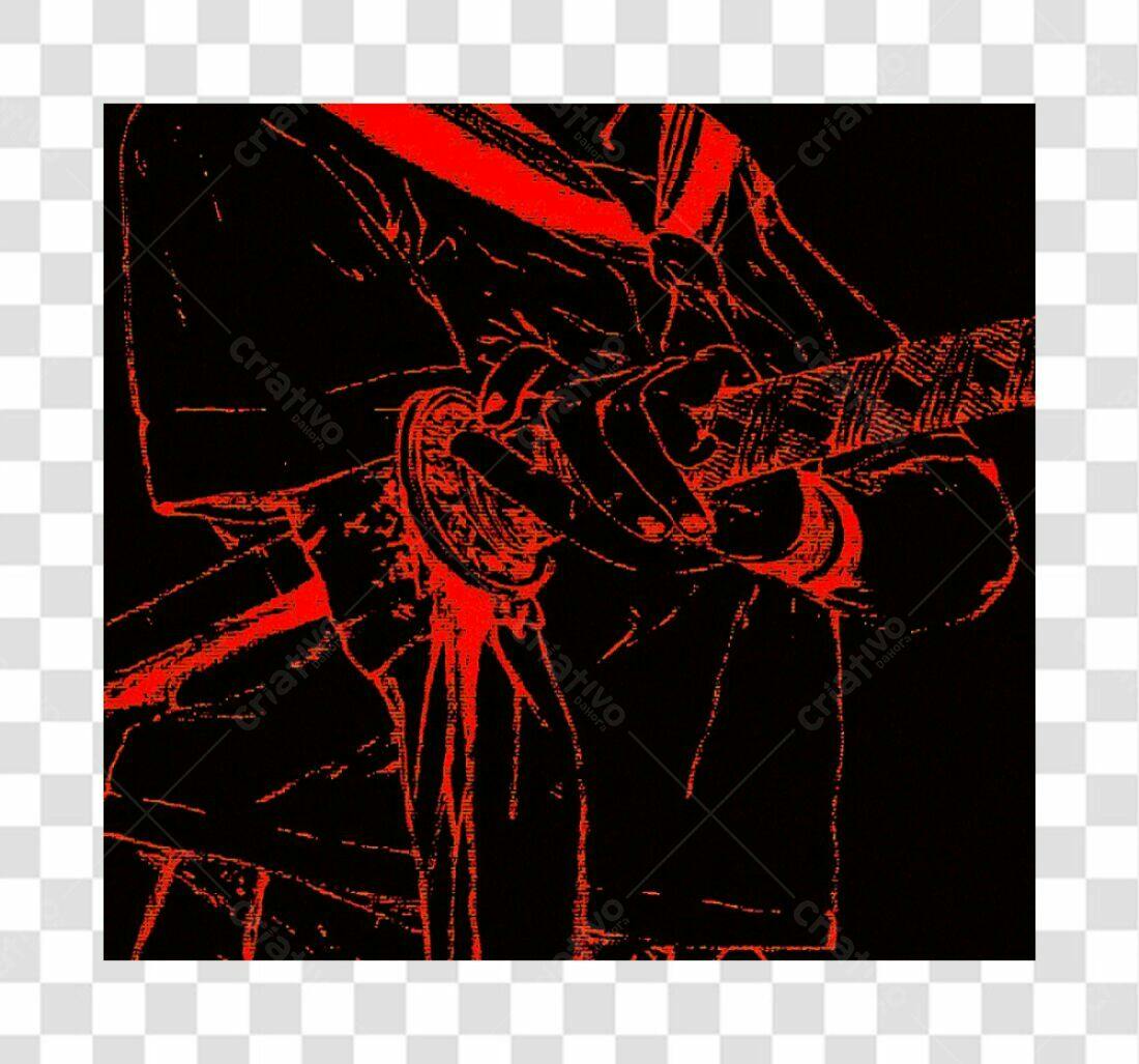 Icone Samurai PNG com fundo transparente