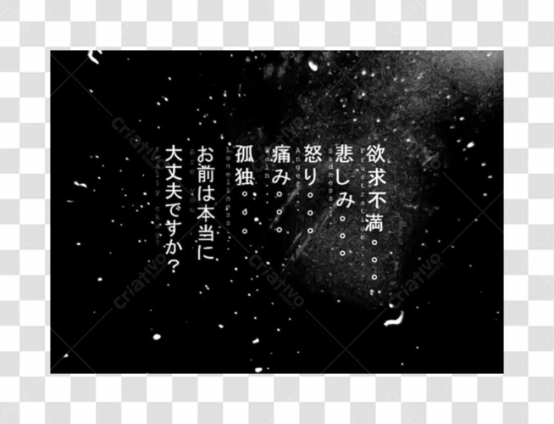 Imagem PNG com fundo transparente para stories de sofrimento
