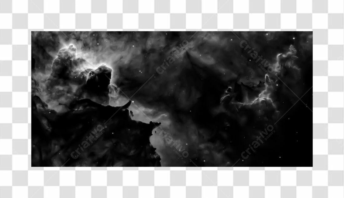 Banner espacial PNG com fundo transparente